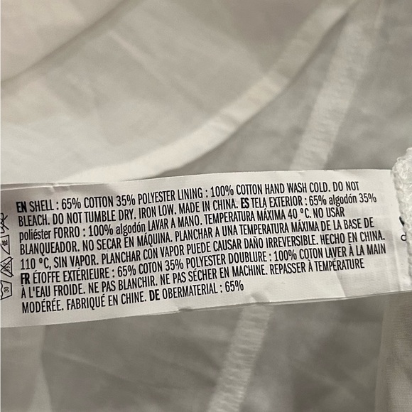 English Factory Anthropologie Shirt Dress A-Line White Size Small NEW With Tags - Picture 9 of 14